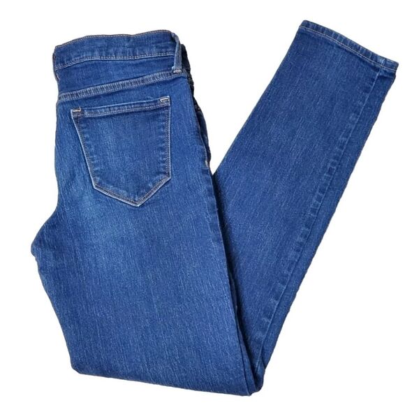 Old Navy Womens Sz 8 Long Original Mid-rise Denim Blue Jeans - Picture 1 of 9